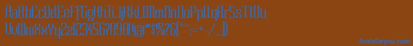 SoExtended Font – Blue Fonts on Brown Background