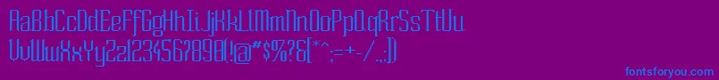 Шрифт SoExtended – синие шрифты на фиолетовом фоне