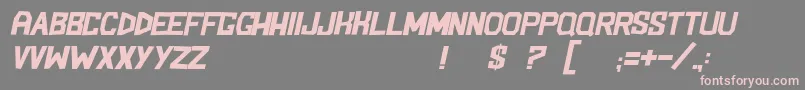 BlockemSockemItl Font – Pink Fonts on Gray Background