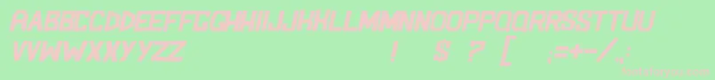 BlockemSockemItl Font – Pink Fonts on Green Background