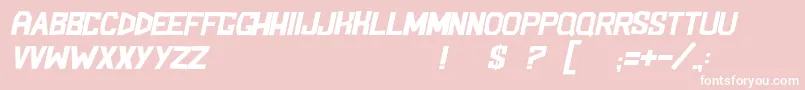 BlockemSockemItl Font – White Fonts on Pink Background