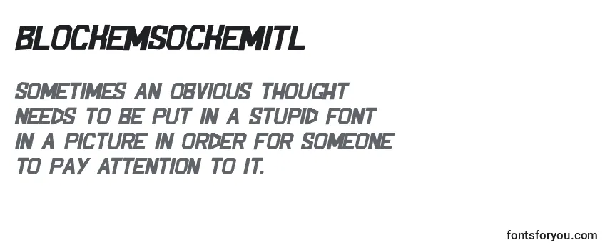 BlockemSockemItl Font