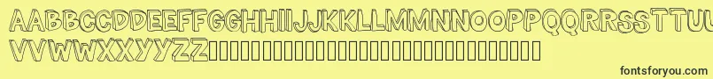 TheMillionMileMan Font – Black Fonts on Yellow Background