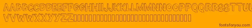 More about TheMillionMileMan Font TheMillionMileMan Font – Brown Fonts on Orange Background