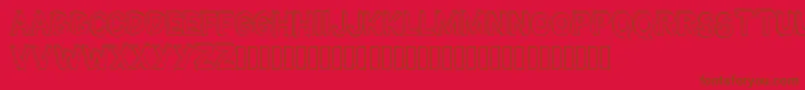 TheMillionMileMan Font – Brown Fonts on Red Background