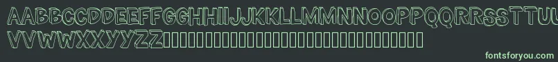 TheMillionMileMan Font – Green Fonts on Black Background