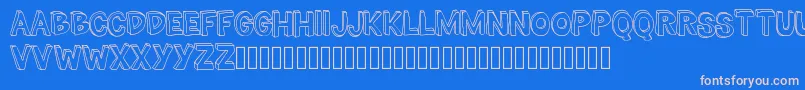 TheMillionMileMan Font – Pink Fonts on Blue Background