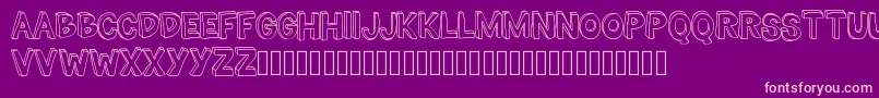 TheMillionMileMan Font – Pink Fonts on Purple Background
