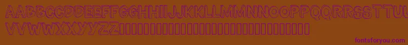 TheMillionMileMan Font – Purple Fonts on Brown Background