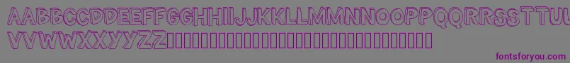 TheMillionMileMan Font – Purple Fonts on Gray Background