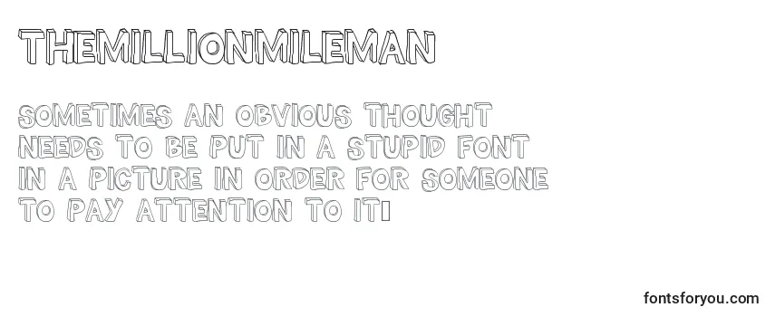 TheMillionMileMan Font