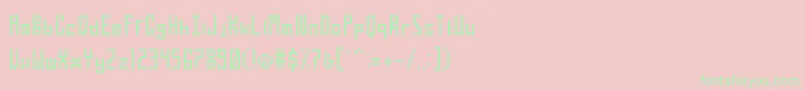 TightPixel Font – Green Fonts on Pink Background