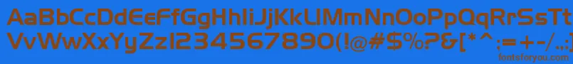 Подробнее о шрифте SlickerRegular Шрифт SlickerRegular – коричневые шрифты на синем фоне