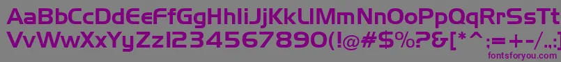 SlickerRegular Font – Purple Fonts on Gray Background