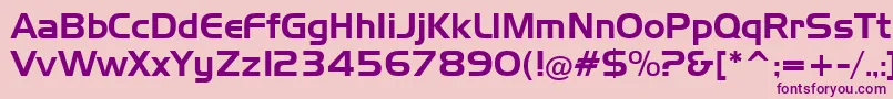 SlickerRegular Font – Purple Fonts on Pink Background