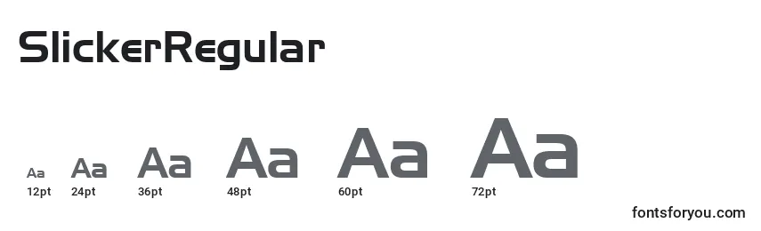 SlickerRegular Font Sizes