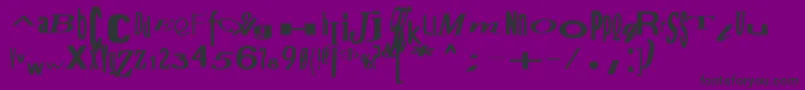 JumbalayaBold Font – Black Fonts on Purple Background