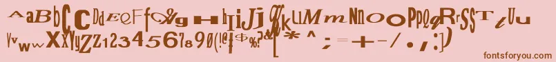 JumbalayaBold Font – Brown Fonts on Pink Background