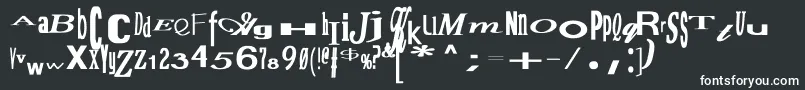 Шрифт JumbalayaBold – белые шрифты