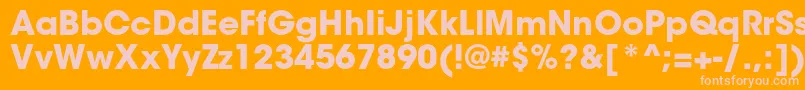 ItcavantgardestdBold Font – Pink Fonts on Orange Background