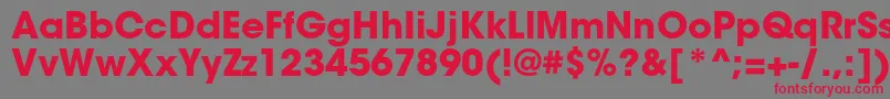 ItcavantgardestdBold Font – Red Fonts on Gray Background