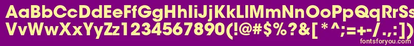 ItcavantgardestdBold Font – Yellow Fonts on Purple Background