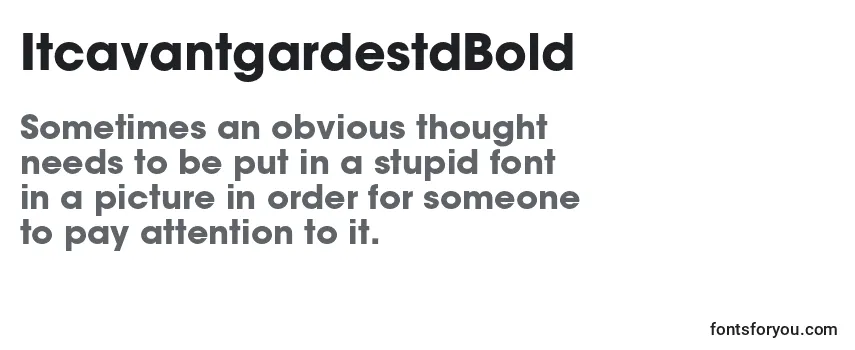 ItcavantgardestdBold Font