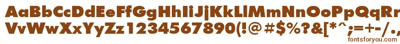 Futur2 Font – Brown Fonts on White Background