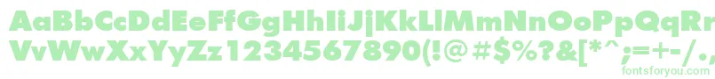 Futur2 Font – Green Fonts on White Background