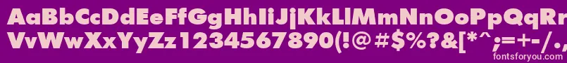 Futur2 Font – Pink Fonts on Purple Background