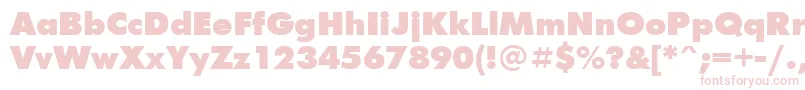 Futur2 Font – Pink Fonts on White Background