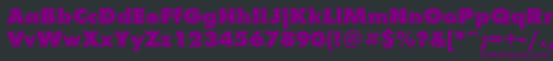 Futur2 Font – Purple Fonts on Black Background