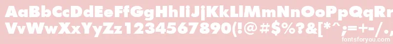 Futur2 Font – White Fonts on Pink Background