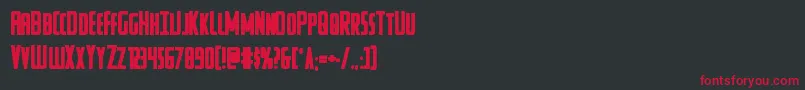 Watchtowerbold Font – Red Fonts on Black Background