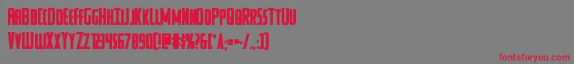 Watchtowerbold Font – Red Fonts on Gray Background