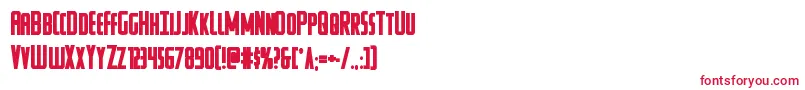 Watchtowerbold Font – Red Fonts on White Background