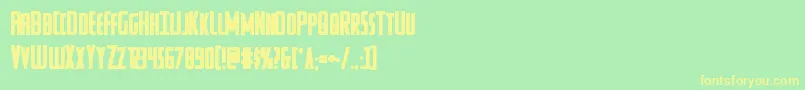 Watchtowerbold Font – Yellow Fonts on Green Background