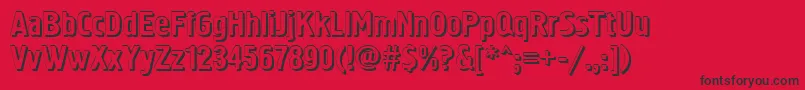 SanasoftHermesB.Kz Font – Black Fonts on Red Background