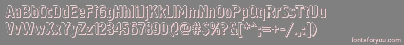 SanasoftHermesB.Kz Font – Pink Fonts on Gray Background