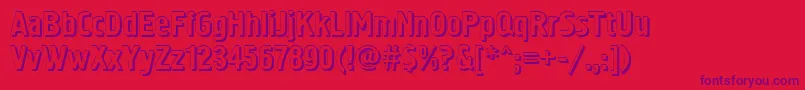 SanasoftHermesB.Kz Font – Purple Fonts on Red Background