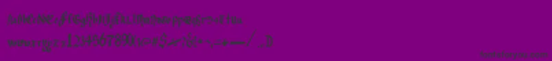 JuliaBlackExtended Font – Black Fonts on Purple Background