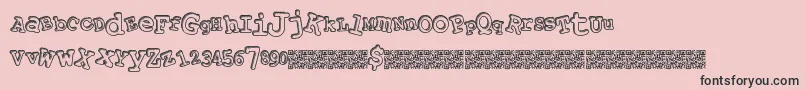 Playalong Font – Black Fonts on Pink Background