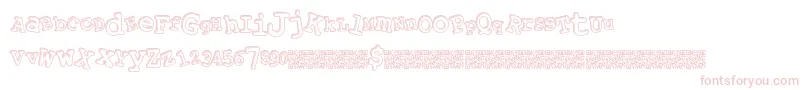 Playalong Font – Pink Fonts on White Background