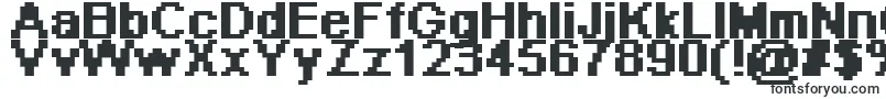 PixelArial11Bold-fontti – Logofontit