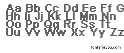 Überblick über die Schriftart PixelArial11Bold