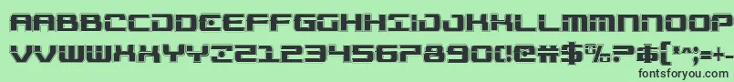 Troopersacadcond Font – Black Fonts on Green Background