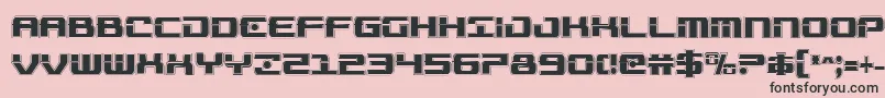 Troopersacadcond Font – Black Fonts on Pink Background