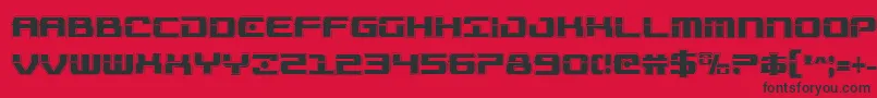Troopersacadcond Font – Black Fonts on Red Background