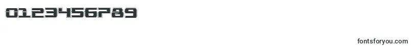Troopersacadcond-Schriftart – Schriften für Zahlen und Nummern