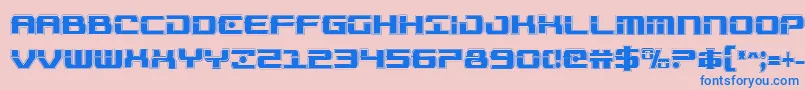 Troopersacadcond Font – Blue Fonts on Pink Background